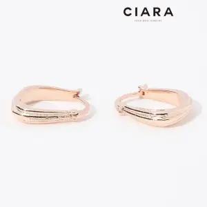 [씨아라]CIARA 14K Saviano 클램라인 원터치 귀걸이(GoldPlated)