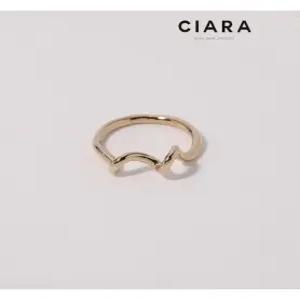 [씨아라]CIARA 14K Verona 스크류라인 반지(GoldPlated)