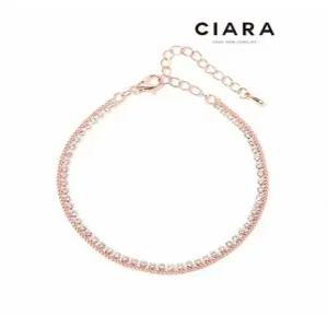 [씨아라]CIARA 14K Gorga 캐럿스톤 투라인 팔찌(GoldPlated)
