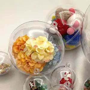 캡슐 볼 9cm 뽑기 원형 플라스틱 투명 캡슐 4p 플라스틱 원형캡슐볼