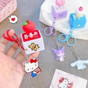 캐릭터 기어 키캡 키링 키보드 모양 키링 독특한 디자인 가방 고리 소품