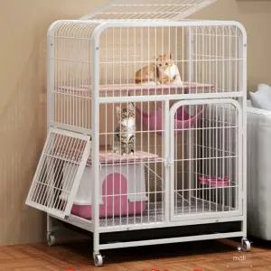 케 격리 펜스 철창 난간 마당 실내 공간분리 캔넬 투명 개집 3단 고양이