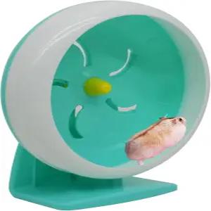 GKYZBB 햄스터 휠 스탠드가 있는 7인치 무성 운동 러닝 반려동물 소형 토이 기니피그용 조절 가능한 조용한