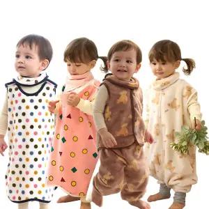 국내산 유아 아동 아기 수면 조끼 바지 슬립색 수면양말 스카프빕 누빔 극세사 조끼