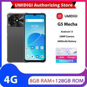 UMIDIGI G5 Mecha 휴대용 옥타코어 스마트폰, 안드로이드 13, 6.6 인치 FHD + 50MP 카메라, 6000mAh 90Hz