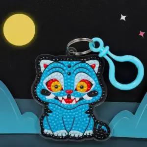 푸른호랑이 보석십자수 키링 만들기 diy 가방고리 한국 전통 민화 체험 굿즈 기념품 초등 돌봄 방과후 늘봄 중등 미술 공예 활동 수업 재료