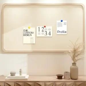 펠트 보드판 대형 게시판 알림판 안내판 메모판 80cmx120cm/부착식/벽꾸미기/사진/아치형/어린이집/유치원