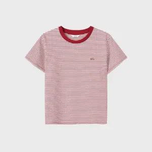 탑텐 TOPTEN 여성 코튼 멀티 스트라이프 반팔티 MSF2TS2912