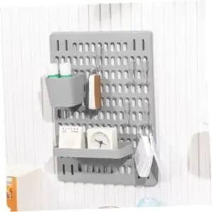 [SBD] 접착식 타공판보드 홈데코 사무실 선반세트 타공판선반 페그보드