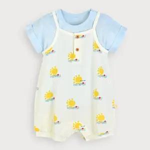 선샤인인견메쉬반팔우주복세트 [여름]