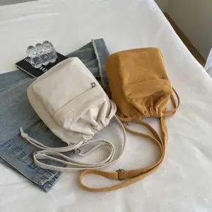 4컬러 데일리 포근한 코듀로이 골덴 복조리 숄더백