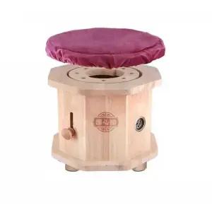 등받이 찜질기 원목 좌훈의자 가정용 좌훈기 출산 훈증