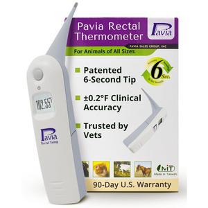 파비아 직장 온도계 | 단 6초 만에 정확한 온도 무선 개 고양이 말 애완동물에게 이상적임 비싼 프로브 커버 없음 수의사와 사육자의 신뢰를 받고 있음