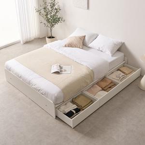 [바로방 가구]뉴비 무헤드 벙커 빅서랍 수납 침대 프레임 SS/Q