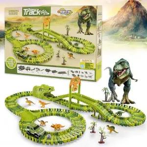 [토이게이트]다이노소어 공룡 레일카 자동차 트랙 세트 168P 토이게이트