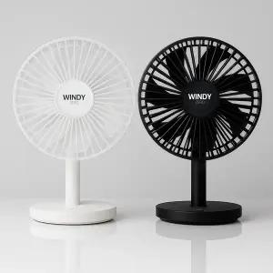 [몬스터엑센]1+1 윈디제로 탁상용 선풍기 무소음 무선 미니 사무실 BLDC