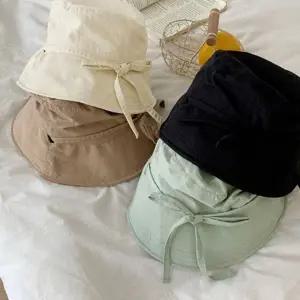 여성 버킷 햇 데일리 와이어 여름 여성 벙거지 모자 휴가 아웃도어