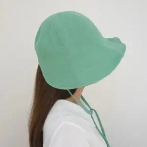 KMC1FE6여성용 봄철 튤립 스타일 보넷 턱끈 버킷햇_