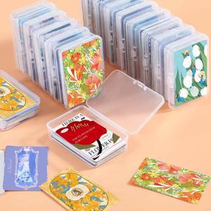 3pcs 투명 재생 카드 보관 상자 플라스틱 게임 컨테이너 케이스 포장 주최자