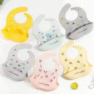 아기턱받이 소프트 파스텔 아동 실리콘 턱받이(원사이즈) 204449