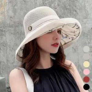 [패션] 와이어 와이드챙 니트 버킷햇