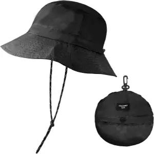 여성용 레인햇 방수 포장 가능 버킷햇 남성용 퀵 드라이 와이드 챙 낚시