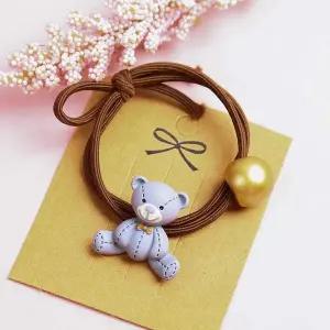 스티치 곰돌이 머리끈 헤어밴드