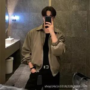 여자 봄 캐주얼 숏 코트 봄가을 포근한 상의 세무 융털 점퍼 칼라 재킷 MODU1