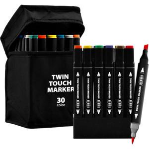 현대상사 터치 트윈 마카펜 펜홀더 30색 디자인 드로잉 일러스트