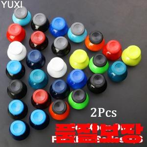 XBox 시리즈 X S 게임 패드 컨트롤러 용 2Pcs 3D 아날로그 썸 스틱 그립 캡 One 교체 다채로운 버튼