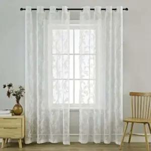 로망띠끄 화이트 레이스 커튼 창문 햇빛가리개 아일릿