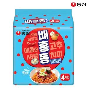 [롯데백화점]농심 농심 배홍동 비빔면 137g x 4봉