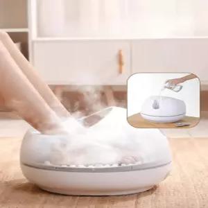 족욕 족욕기 스팀 발마사지 풋스파 보온 각탕 힐링 안마 대야 접이식