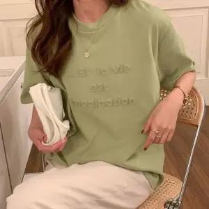 입체 여자 반팔 티셔츠 오버핏 라운드넥 여성 반팔티 여성 오버핏 라운드티 반팔 여자 티 셔츠