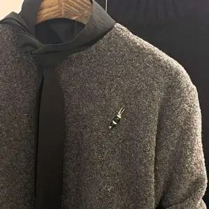 진주 브로치 소형 블랙