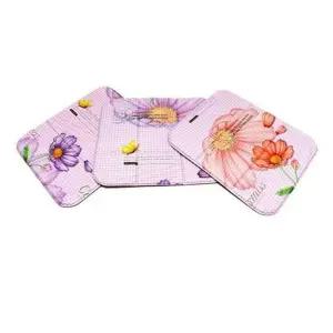 사무실 미니매트 휴대용 34x30cm 코스모스 방석 대동