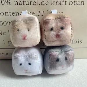 모든 큐브 햄스터 키링 귀여운 생일 쓸데없는 웃긴 친구 선물 에어팟 가방 고리 햄찌 쿠션