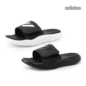 아디다스 알파리스폰스 슬리퍼 블랙/화이트