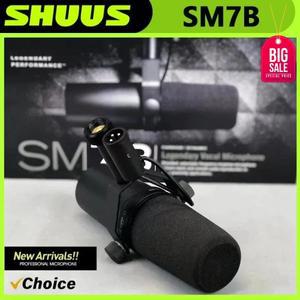 최고급 SM7B 다이나믹 보컬 마이크, 선택 가능한 주파수 응답, 내장 프리앰프, 팟캐스팅, 녹음, 방송용