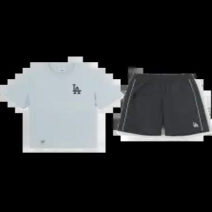 MLB 키즈 아웃도어 베이직 메쉬 티셔츠세트 LA다저스 L.BLUE 7AS1V0463 07BLL