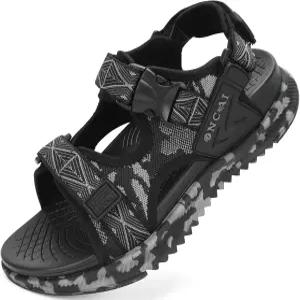 ONCAI 남성 하이킹 샌들 아치 조절 가능한 스트랩이 있는 정형외과 워킹 야외 여름 물 위장 메시 운동화