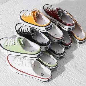 여성 베이직 뮬 운동화 슬립온 블로퍼 학생 스니커즈 여자뮬 여자뮬운동화