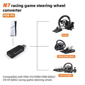 [호환품]P5 레이싱 스티어링 휠 수신기 N7 게임 동글 PXN-V3/V9 휠을 호스트에 연결하는 데 지원