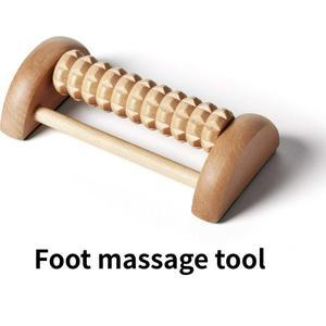 나무 지압 발 롤러, 족저근막염 및 근육 피로 완화, 아치 발뒤꿈치용 수동 마사지 도구
