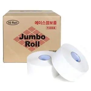 점보롤화장지 에이스 점보롤 화장지 업소 휴지 2겹 16롤 95x160m