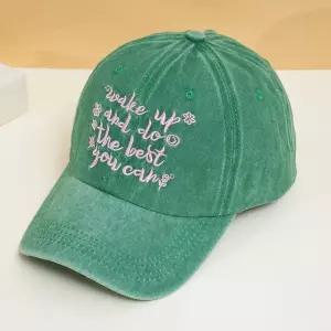 면 빈티지 공용 봄가을 선캡 레터링 스냅백 워싱 패피 볼 커플 캡 OP2