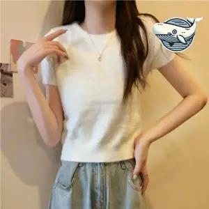 여름 필수 아이템 라운드넥 반팔티셔츠 긴팔티 티셔츠 여름 여성 나들이
