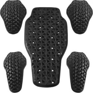 유니버설 모터사이클 백 프로텍터 인서트 CE 레벨 2 장갑 패드 세트 5pcs 1 허리 보호 및 재킷용 팔꿈치