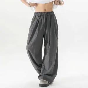 남성 3컬러 여름철 가볍고 시원한 밴딩 린넨통바지 (HSJ-WFI802T)