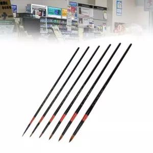 수채화붓 부채붓 그림 인터넷화방 700R세트 6본조 유화물감붓펜